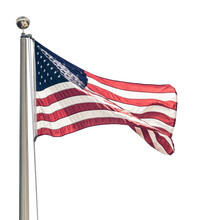 American Flag Transparent Vector Photo; Old Glory Waving In Light Breeze