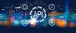 © Tierney - API - application programming interface concept with blurred city at night