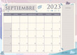 Calendario 2023 en Español - Tamaño A4 - Mes de Septiembre - Spanish Calendar