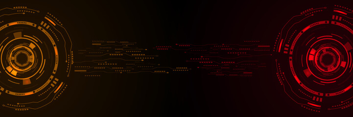 Abstract technology hi-tech data transfer connection background vector illustration.