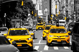 Fototapeta Nowy Jork - Nowojorskie żółte taksówki.