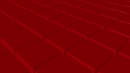 Poster - Looping abstract background of divergent cubes. 3D rendering.