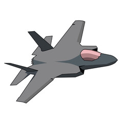 Wall Mural - modern stealth jet fighter illustration vector design