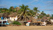 Thatched beachfront shack in Zipolite, Mexico