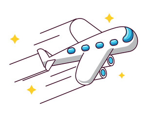 Sticker - airplane flying travel