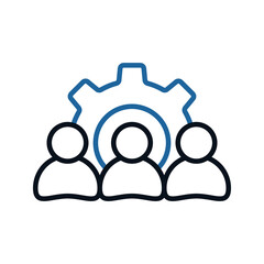 Teamwork icon. sign for mobile concept and web design. vector illustration
