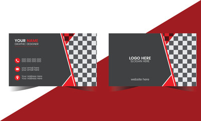 Wall Mural - Simple Business Card Layout. Set of modern business card print templates. Business card design. Corporate Business Card Layout. Simple clean template vector design.