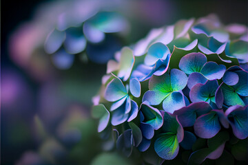 Wall Mural - Hydrangea Close-Up Wallpaper. generative ai