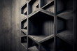 © Julian - brutal concrete building background. generative ai
