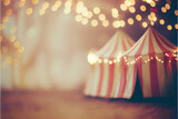 Fototapeta  - Cute circus scene background. generative ai
