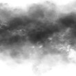 © Jangnhut2023 - Cloud, fog, or smoke isolated on black background. Royalty high-quality free stock photo  image of white cloudiness, clouds, mist or smog overlays on black backgrounds. Copy space for design