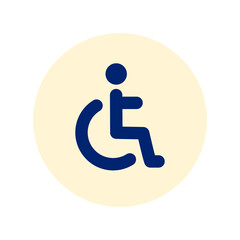 Poster - disabled parking icon