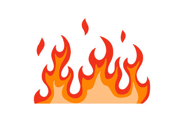 Poster - Fire flame in cartoon isolated for design element