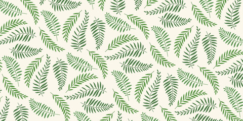 fern plant pattern for the background. retro style wallpapers for fabrics