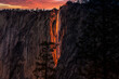 Red Firefall Sky on El Capitan, Yosemite National Park, California