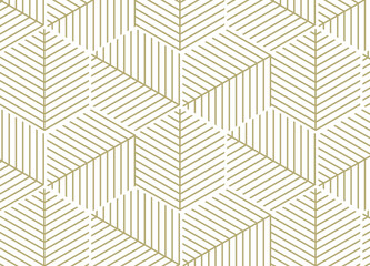 Wall Mural - abstract geometric black and white hipster fashion hexagon pattern