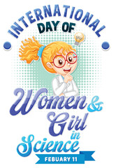 Wall Mural - International Day of Women and Girls in Science