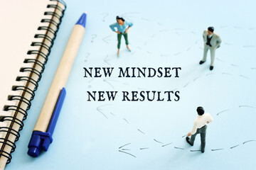 Poster - Concept image of people thinking about solving a problem and looking for a right way