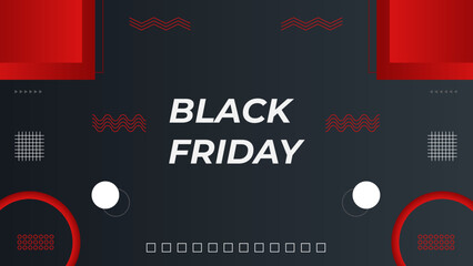 Wall Mural - Black Friday, Big Sale, creative template on flat design. Black design vector