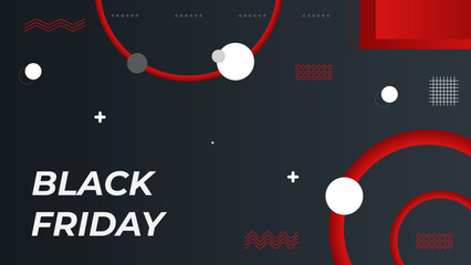 Wall Mural - Black Friday, Big Sale, creative template on flat design. Black design vector