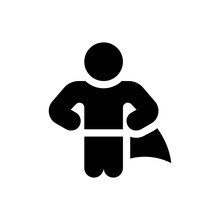 Superhero Glyph Icon