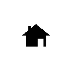 Poster - House icon home sign flat simple