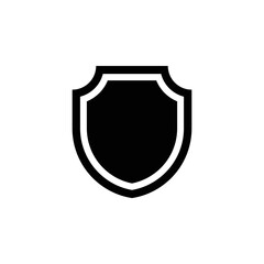 Poster - Shield Icon in trendy flat style isolated on white background. Shield symbol