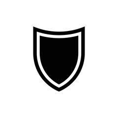 Poster - Shield Icon in trendy flat style isolated on white background. Shield symbol