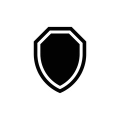 Poster - Shield Icon in trendy flat style isolated on white background. Shield symbol
