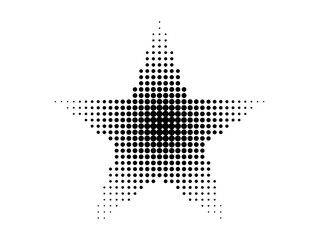 Poster - Halftone circles, halftone dot gradient