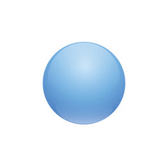 Aufkleber - Blue sphere on a white background. Vector illustration