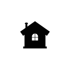 Poster - House icon home sign flat simple