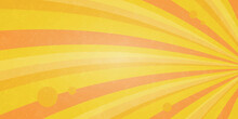Abstract Rays Background. Orange Rays. Vector Background.