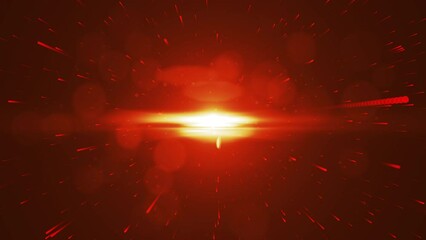 Wall Mural - Particle background animation, Futuristic mysterious flowing digital particles wave de-focus virtual reality abstract cyber space environment background. 
