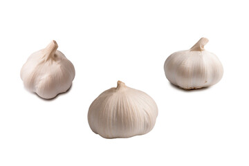 Garlic isolated on a white background.