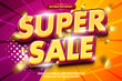 © agungkreatif - Super Sale promo 3d editable text effect