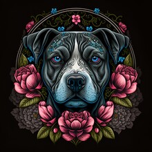 A Beautiful Illustration Of A Dog