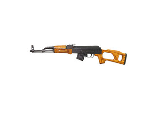Wall Mural - ak-47 rifle isolated on white background