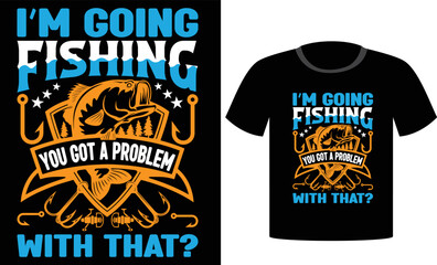 Wall Mural - Fishing T-shirt design.Fishing Hunter t-shirt design.