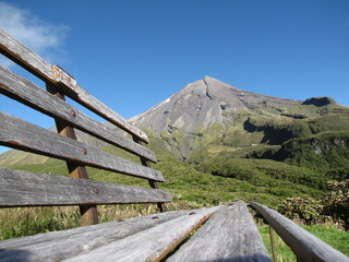 Wall Mural - wooden fence in the mountains