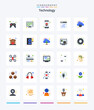 © Muhammad - Creative Technology 25 Flat icon pack  Such As cloud. seo. home automation. interface. binary