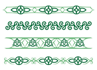 Wall Mural - A set of Celtic design dividers
