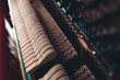 Old vintage acoustic piano inside with hammers and strings close up. Tuning musical instrument. Selective focus.