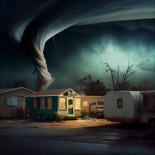 Like A Tornado In A Mobile Home Park (generative Ai Content)
