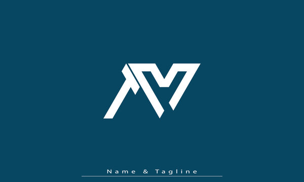 Alphabet letters Initials Monogram logo TM , MT