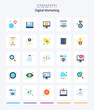 © Muhammad - Creative Digital Marketing 25 Flat icon pack  Such As reward. . email. presentation. analysis
