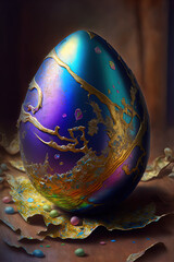 Wall Mural - Abstract easter egg