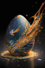 Wall Mural - Abstract easter egg