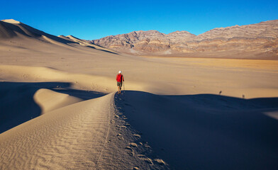 Canvas Print - Hike in the desert