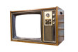 © Singha songsak - vintage television on white